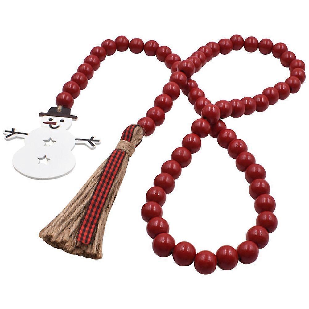 זר חרוזים לחג המולד עם מגש שכבתי חרוזים ציצית תפאורה מדף לחג המולד
