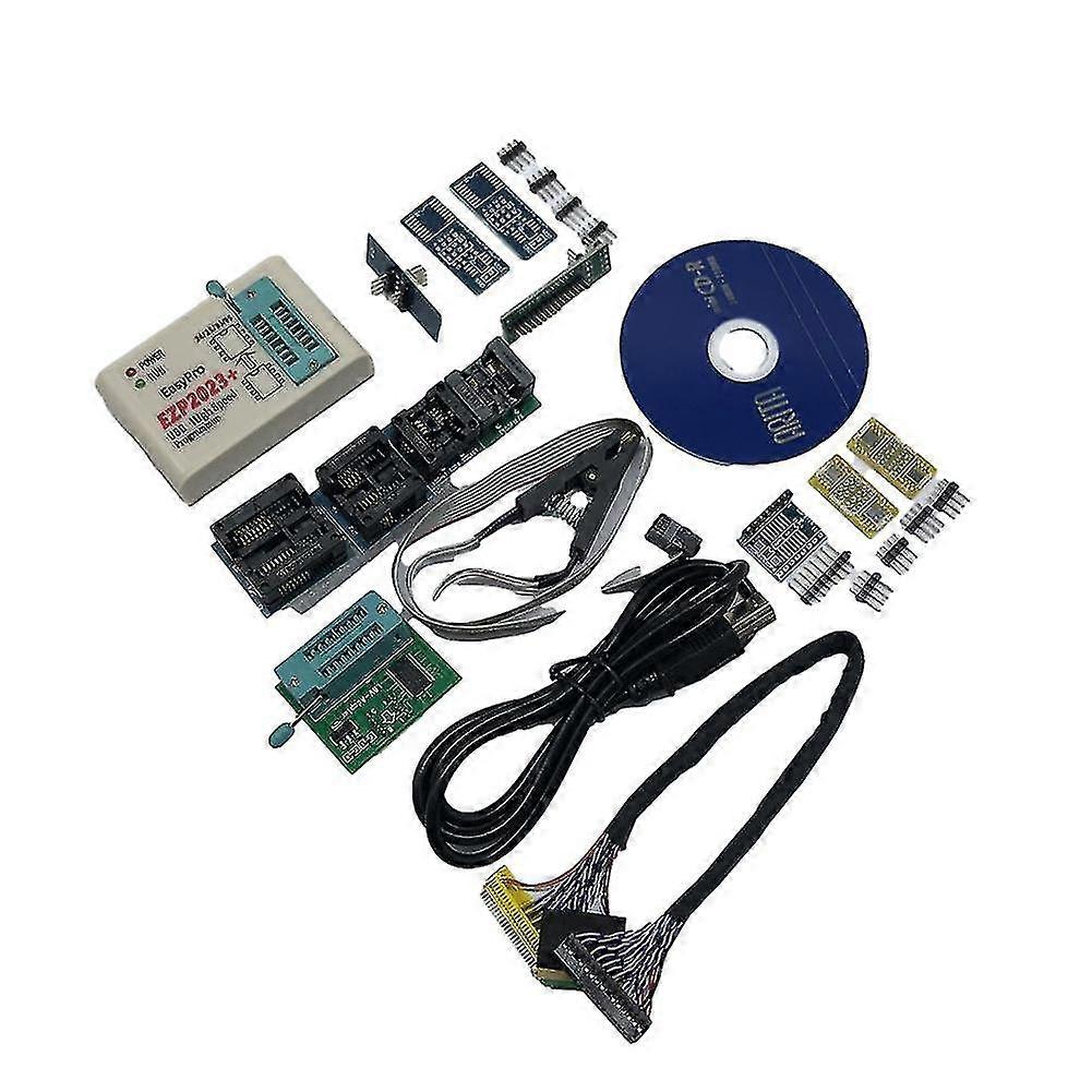 unique Ezp Usb Spi Programmer Full Set + 12 Adapter Support 24 25 93 95 Eeprom Flash Bios compatible Windows+sda
