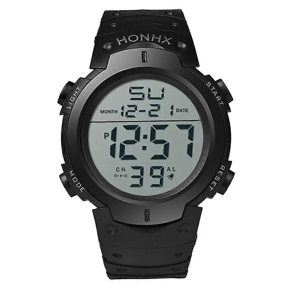 Men's Sport Casual LED Watches Men Digital Clock Multi-Functional Rubber Man Fitness Army Military Electronic Watch Reloj Hombre