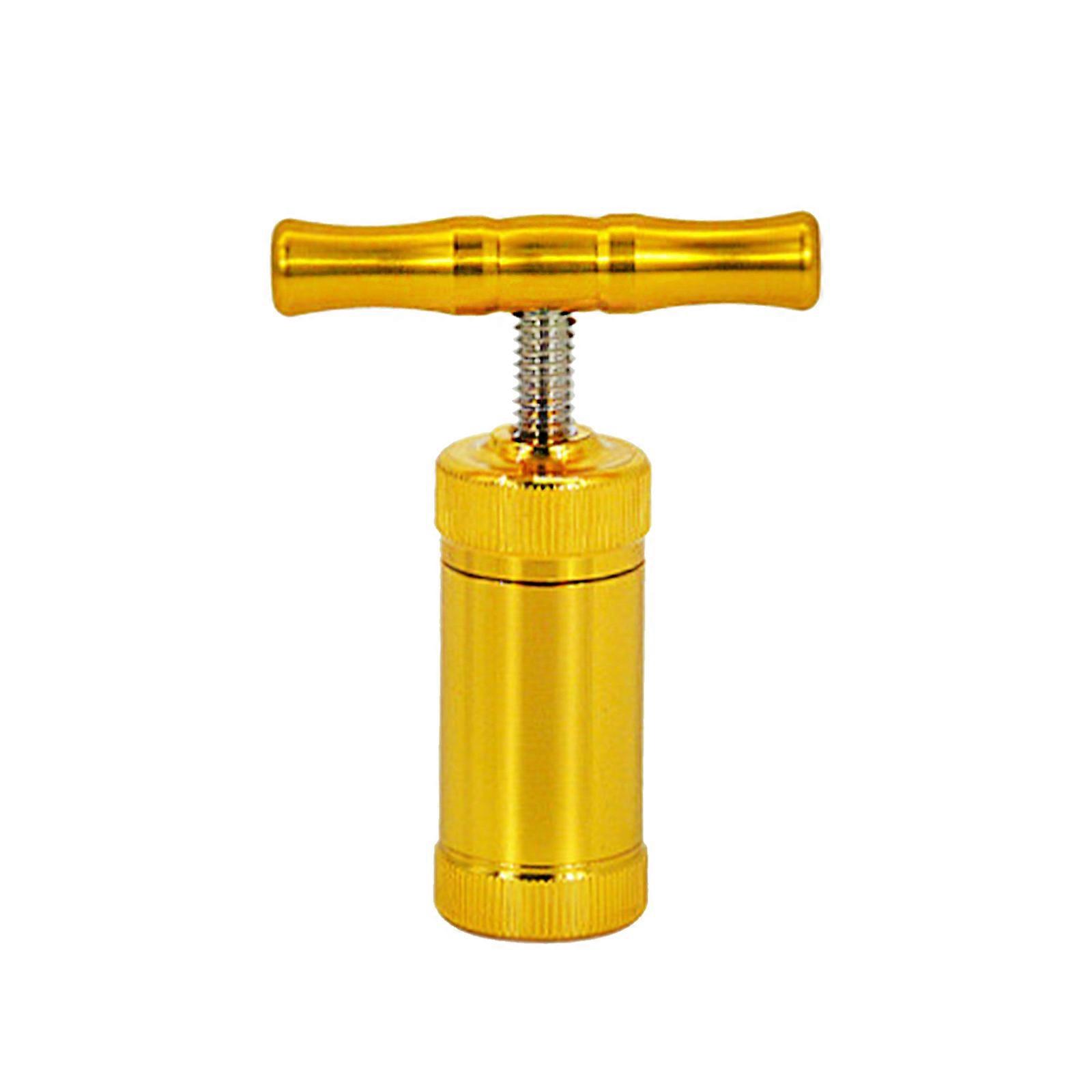 Pollen Press Tool, Metal Chopper Fine Grinder, T Shape Handle, Portable Kitchen Tool