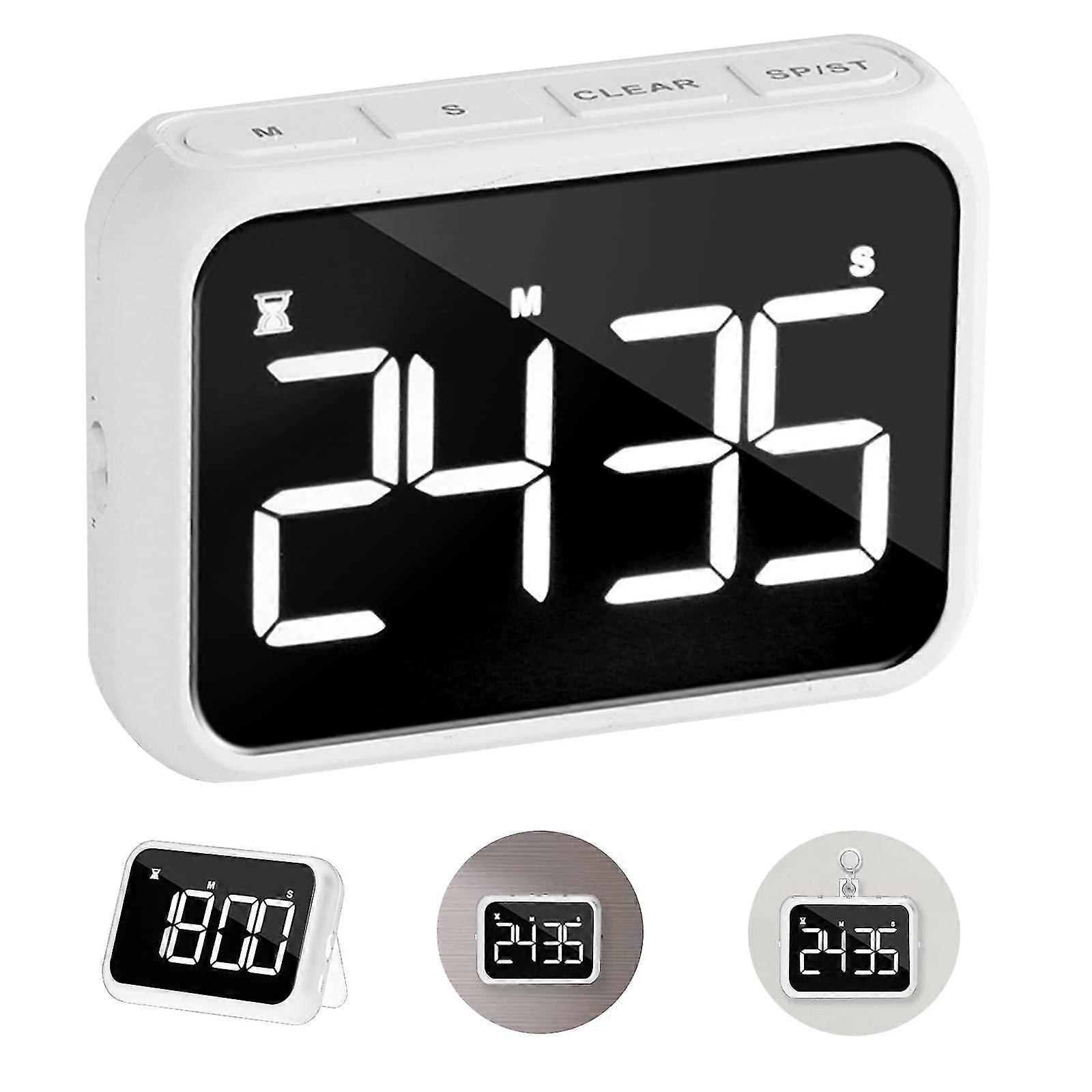 Kitchen Timer, Kitchen Baking Countdown Timer, Digital Timer Usb Powered, 4" Large Display, Three Brightness