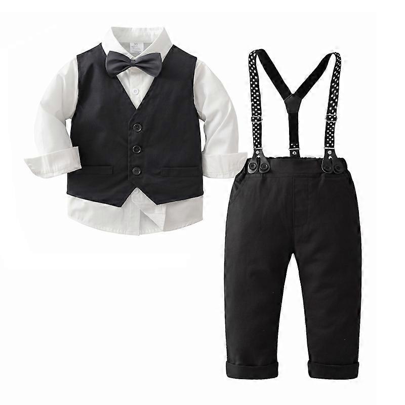 Boys 3-Piece Vest Long Sleeve Shirts and Pants