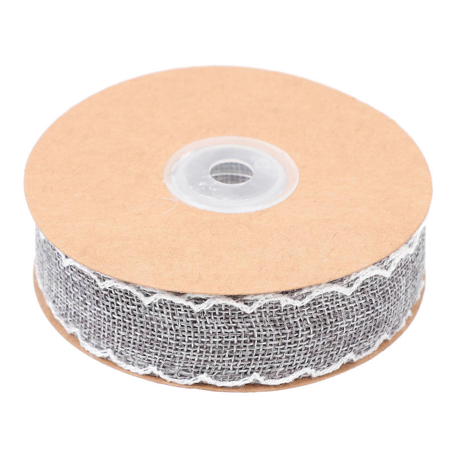 1 Roll Imitation Linen Ribbon Imitation Burlap Ribbon Diy Hand Made Crafts Gift Wrapping Ribbon