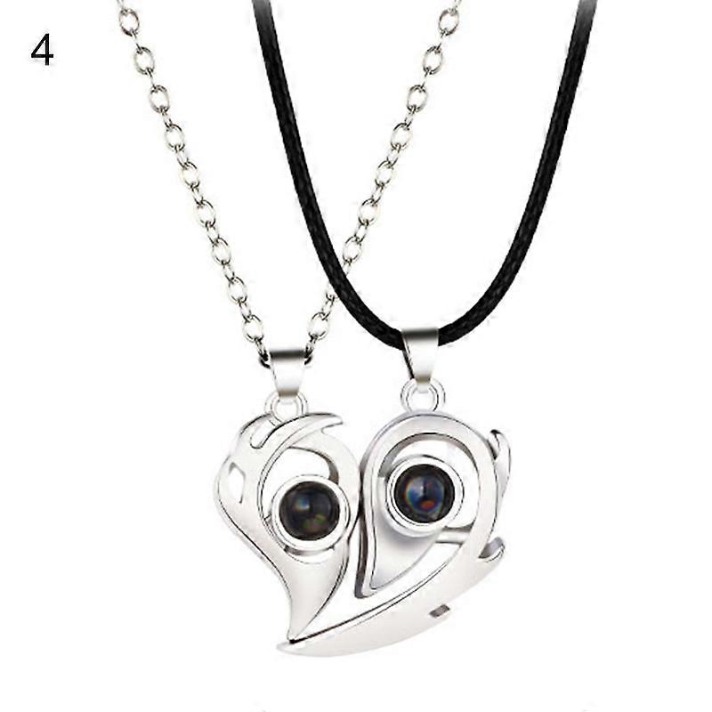 2Pcs Popular Couple Necklaces Accessory Long Lasting