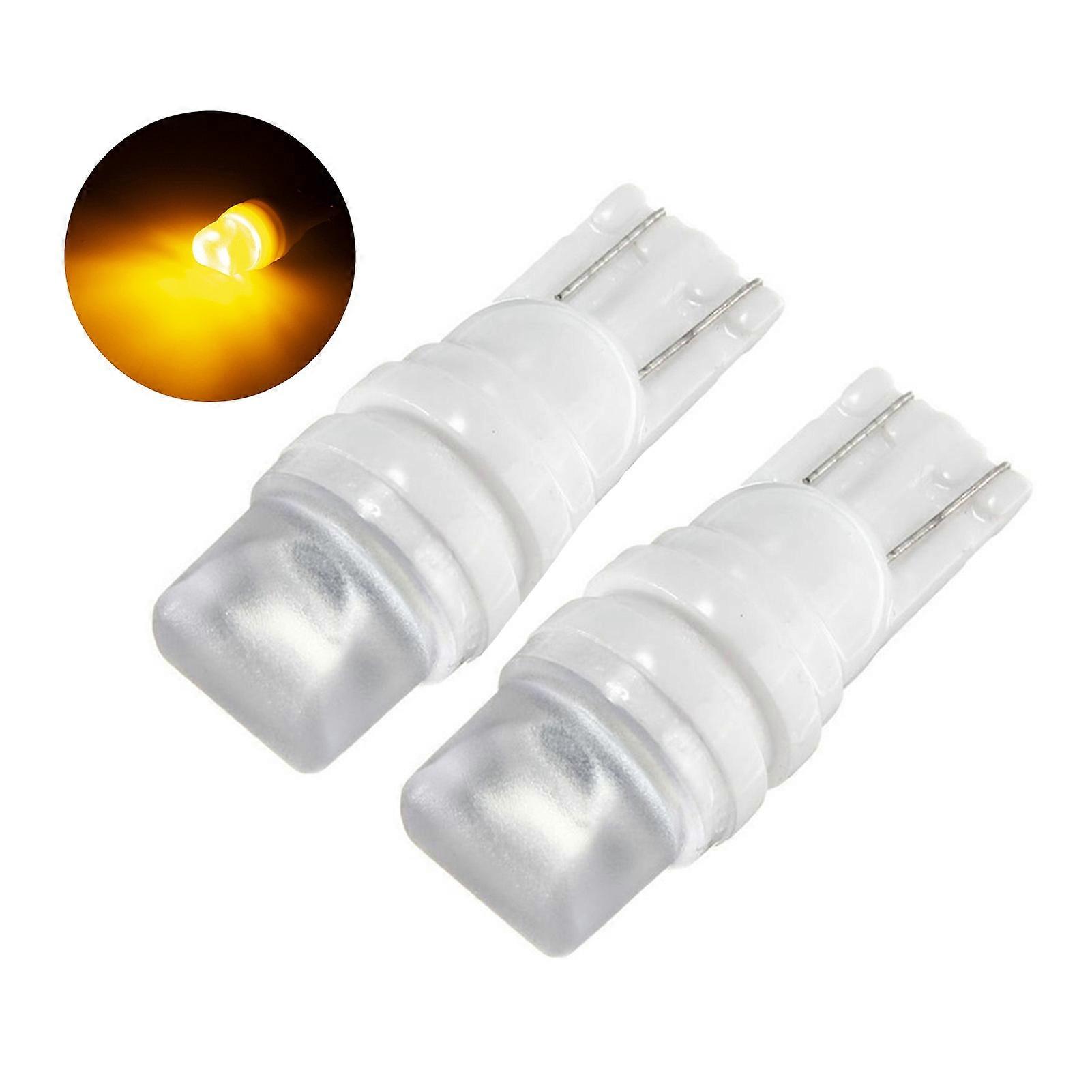 2Pcs T10 License Plate Lamp Multifunctional High Brightness LED 12V 0.6W Car Ceramic Width Reading Light for Auto