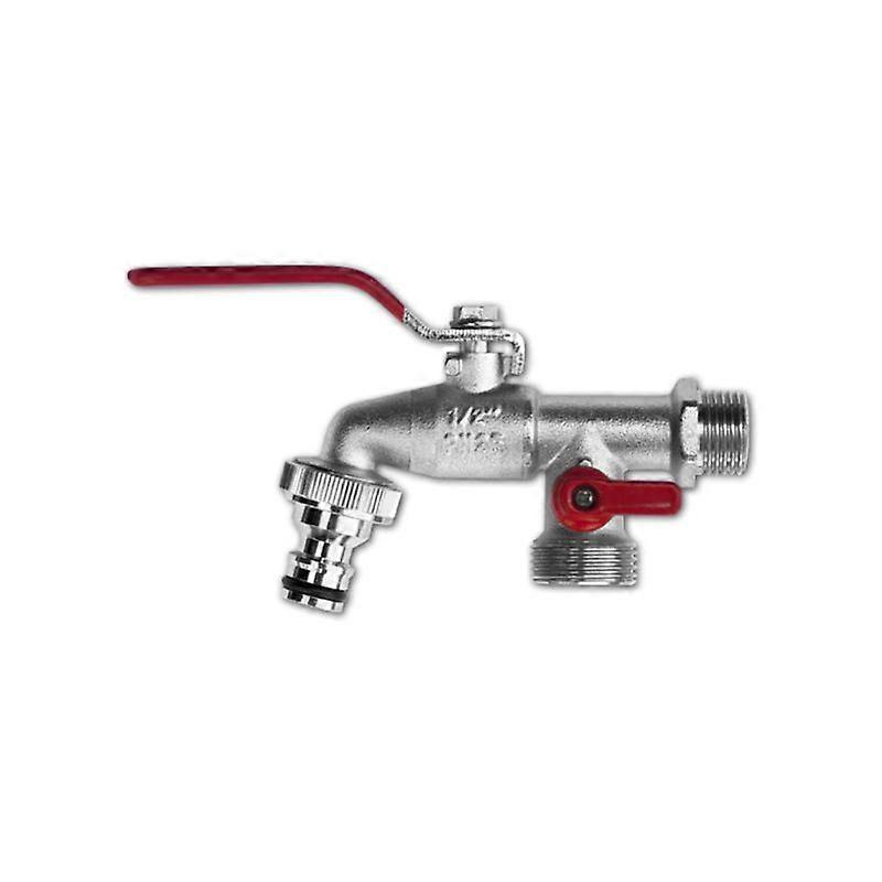 Double tap 1/4 turn threaded 1/2 ", GZ 2x1" + standard quick coupling
