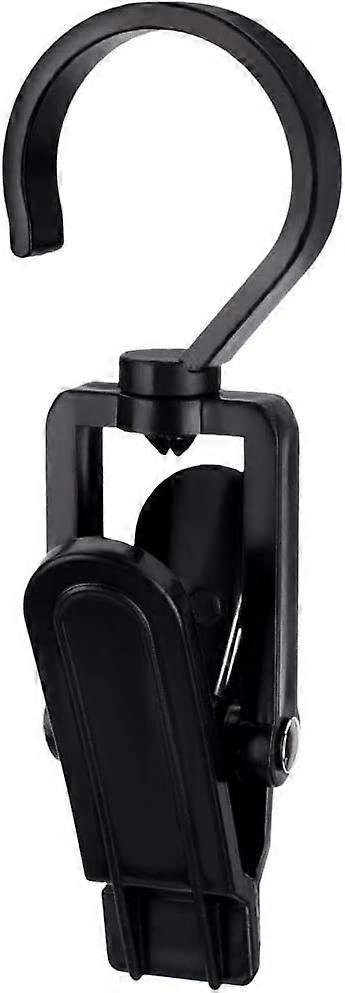 New product,20 Pack Hook Accessory Clips - Plastic Hangers with Clamp and Notches Rotating Hooks Clips for Shoes
