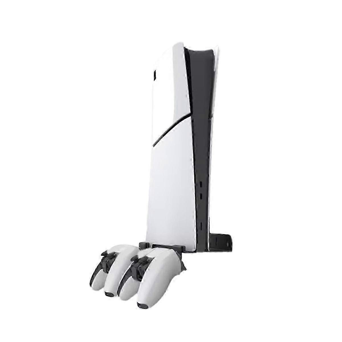 Wall Mount Bracket With Controller Holder - Compatible With Slim Digital And Disc Editions