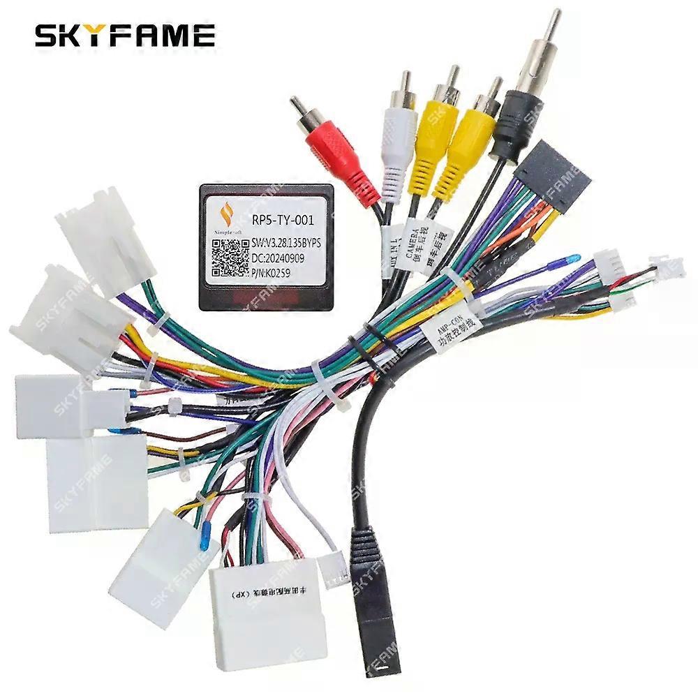 Simplesoft Car Wiring Harness Adapter Canbus Box Decoder Android Radio Power Cable For Toyota Series RP5-TY-001 TY-SS-05