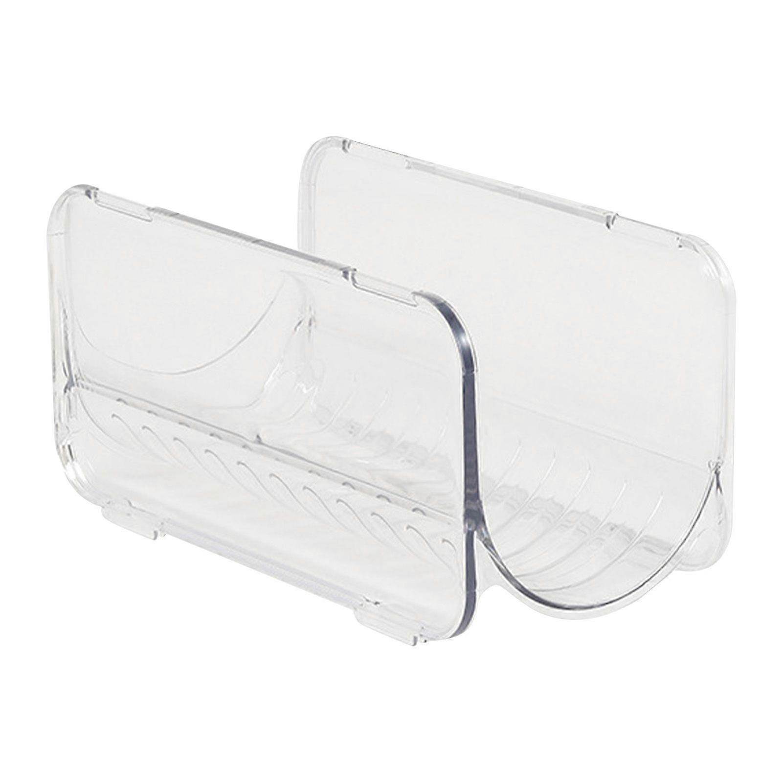 Household Water Bottle Organizer Transparent Plastic Stackable Water Bottle Storage Rack