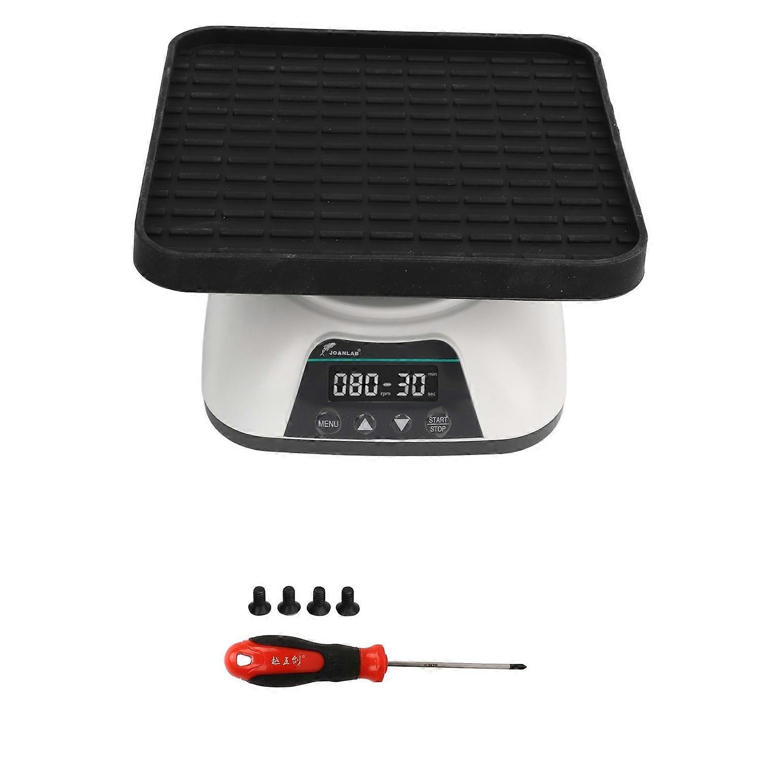 Orbital Shaker Digital Display 10° Tilting 20‑80RPM Adjustable 10s‑99min Timing 0.8kg Capacity Shake