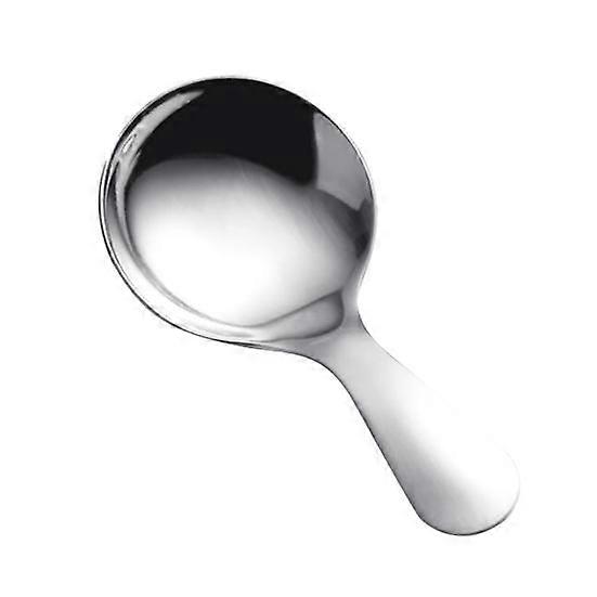 Stainless Steel Short Handle Ice Cream Spoon Sugar Salt Spice Condiment Scoop