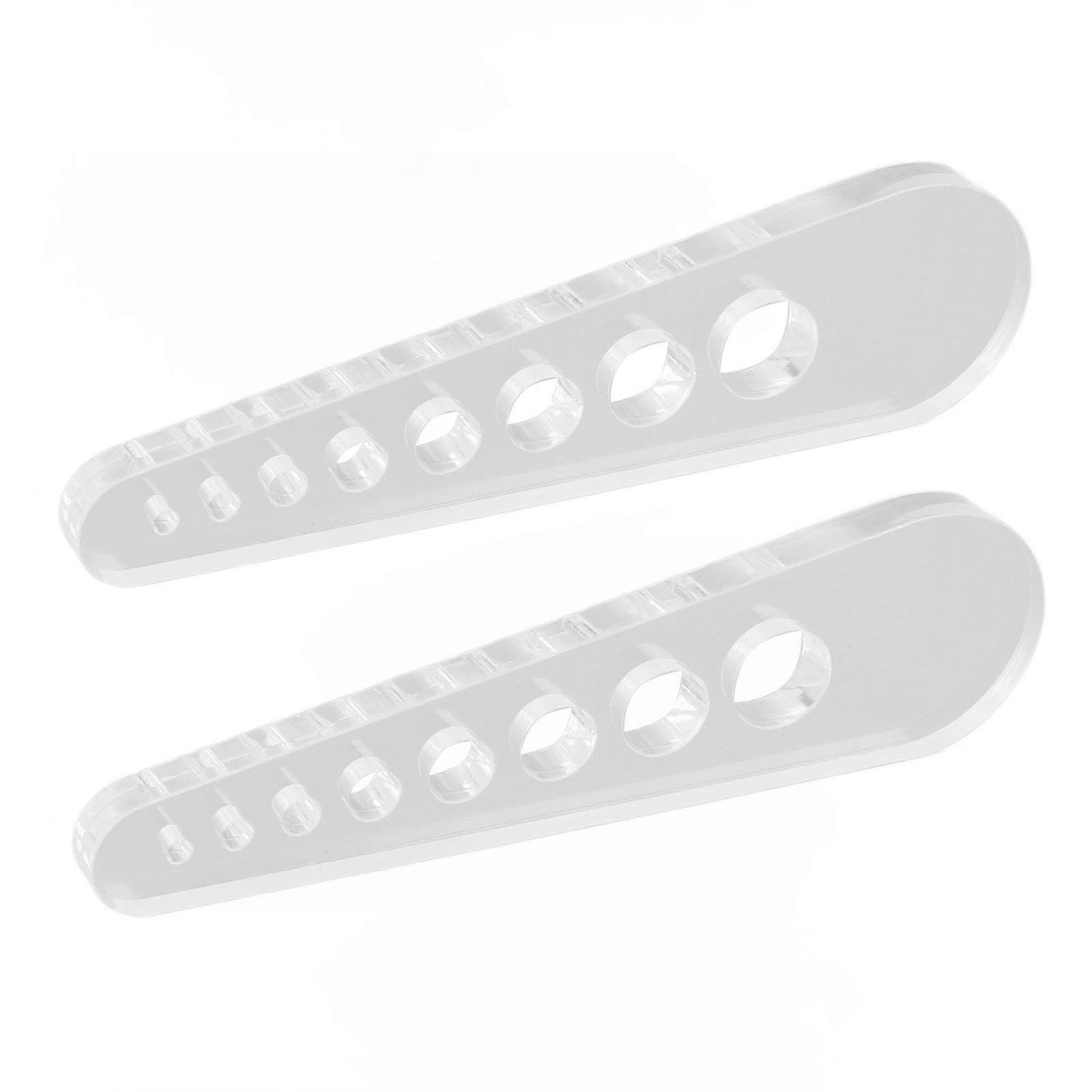 2pcs Leaf Stripper Acrylic 8 Holes Labor Saving Reusable Herb Leaf Peeler for Kitchen Tool