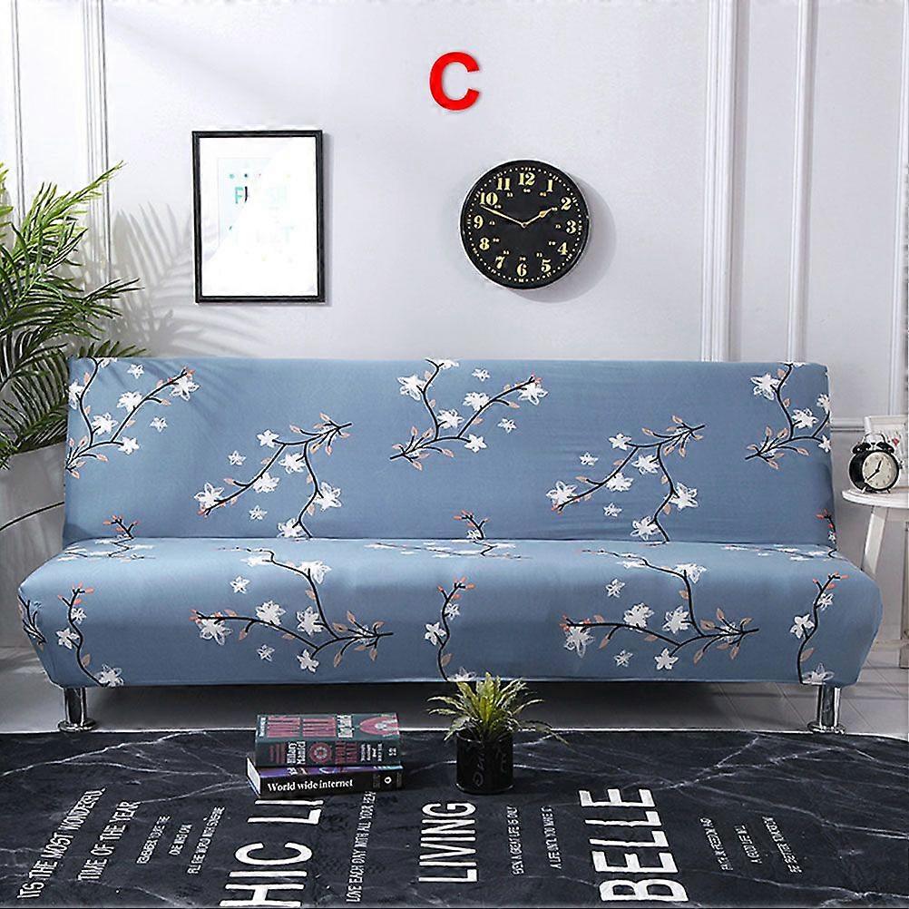 Elastic Printed Sofa Cover without Armrests Stretch Sofa Covers Couch Cover Pattern Covers for Folding