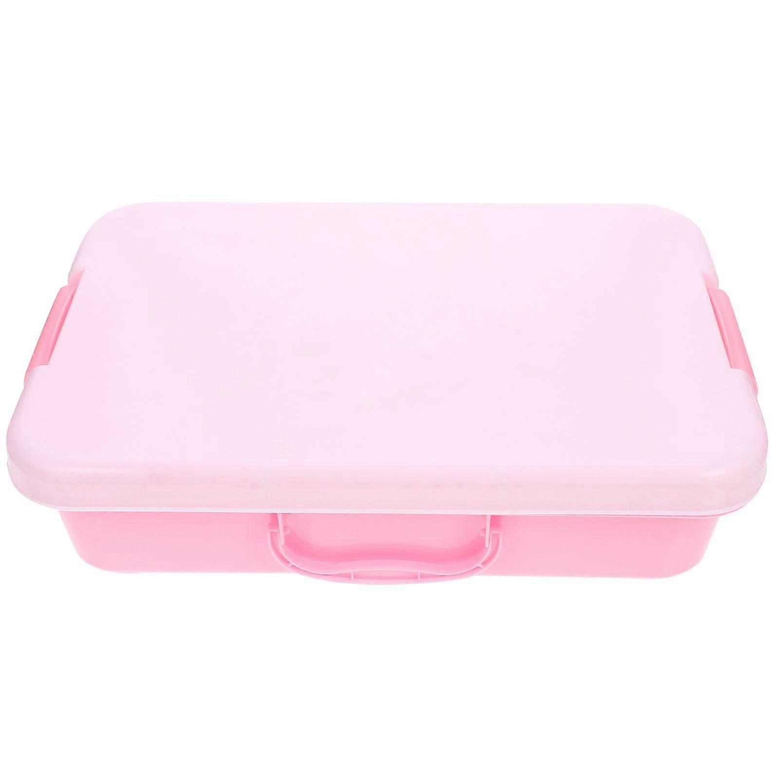 Handheld Sandbox Sand Tray with Lid Portable Sandbox Kids Toy Storage Box