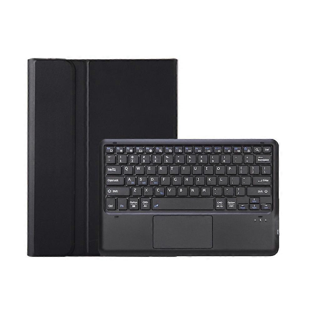 AM24-A TPU Ultra-thin Detachable Bluetooth Keyboard Tablet Leather Case with Touchpad