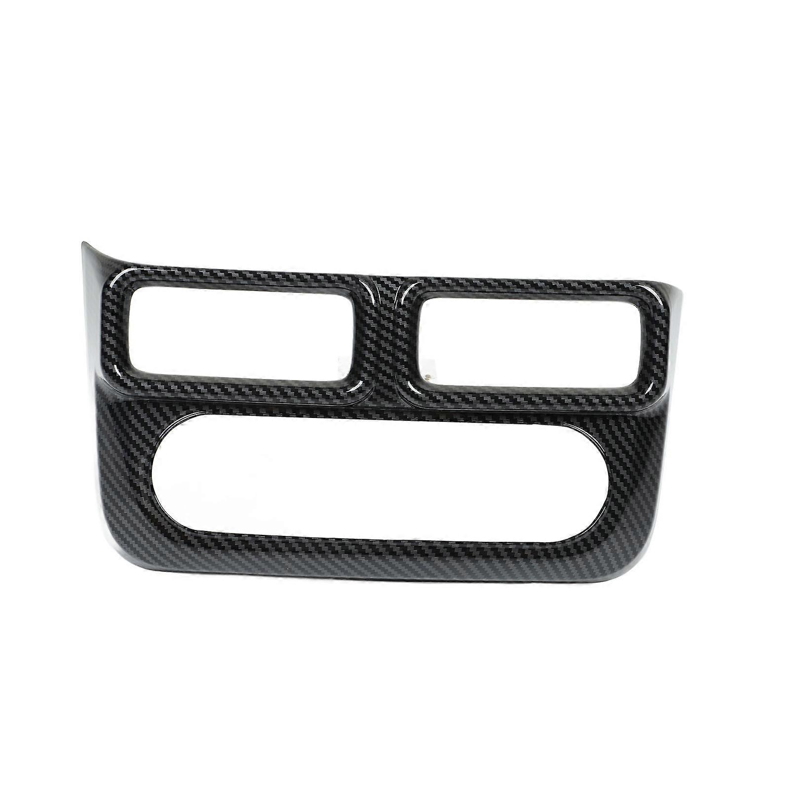 Central Control AC Air Conditioning Panel Cover Tirm Carbon Fiber Style Replacement for Ford Maverick Pickup 2022Up Central Control Frame Sticker