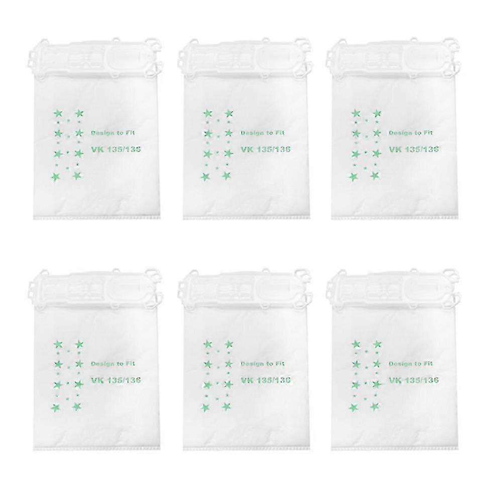 6pcs Dust Bag Replacement Accessories Robotic Vacuum Cleaner