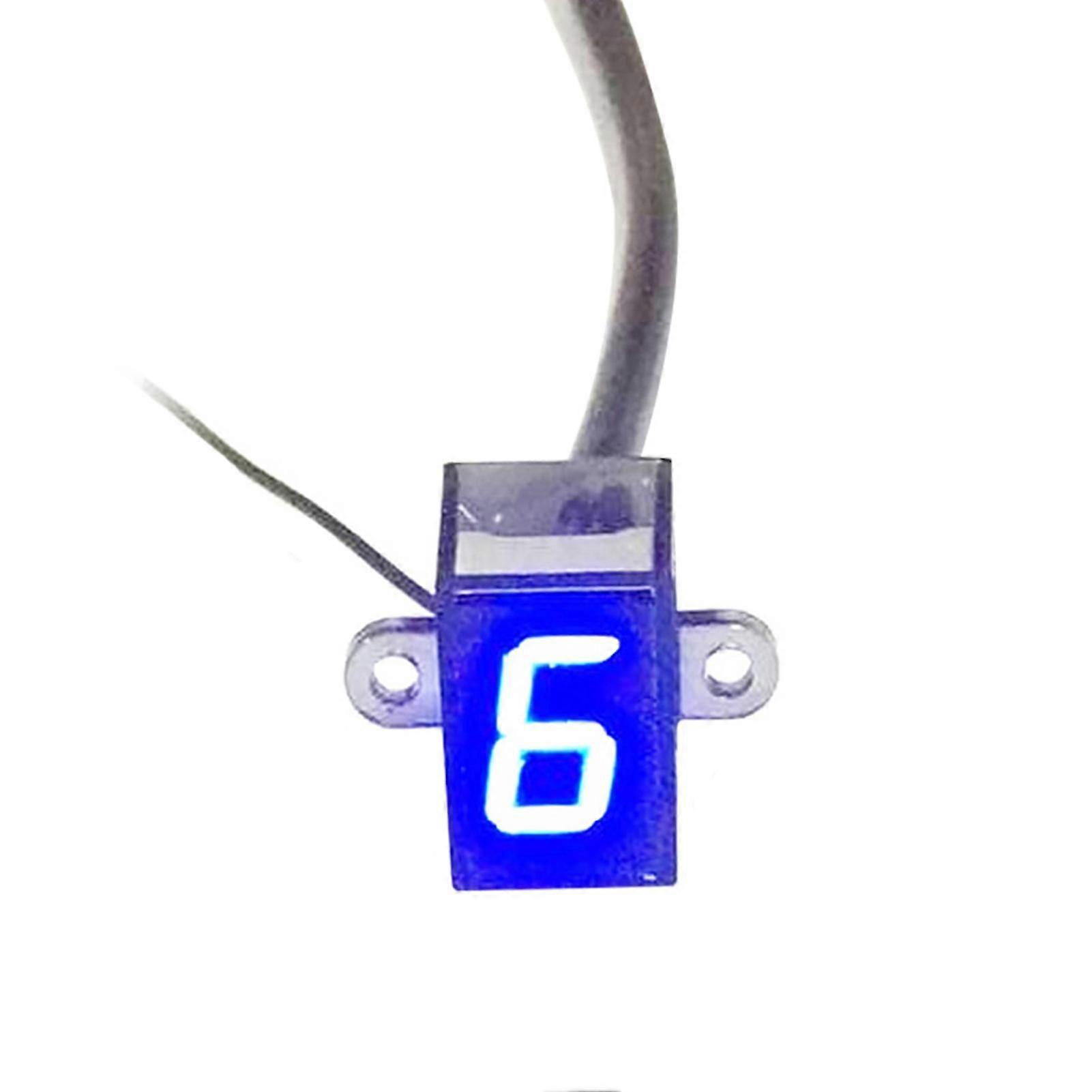 12V universell motorcykel digital LED växelindikator shift spak sensor display