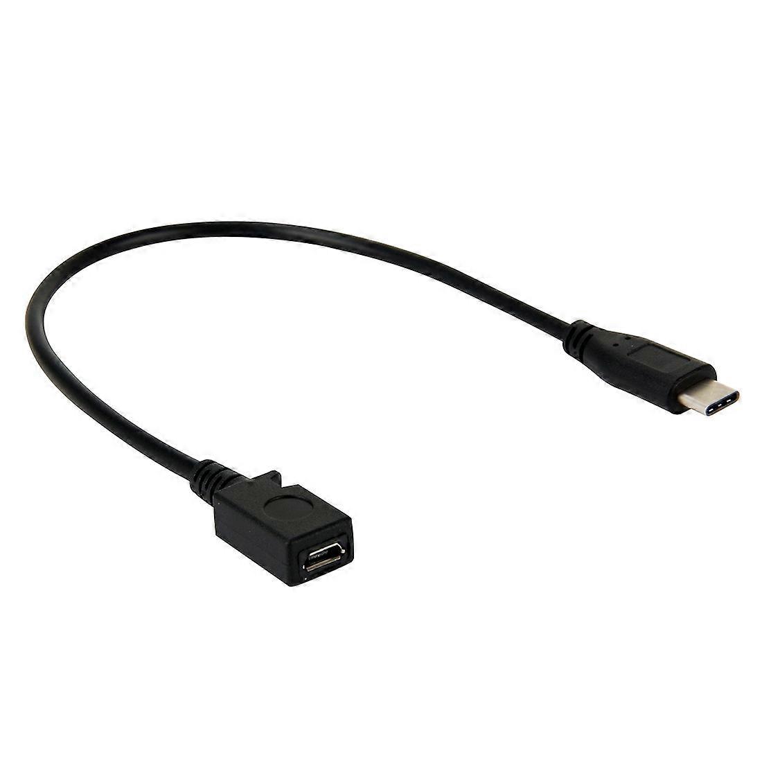 USB-C / Type-C 3.0 han til mikro USB hun kabeladapter, længde: 29cm