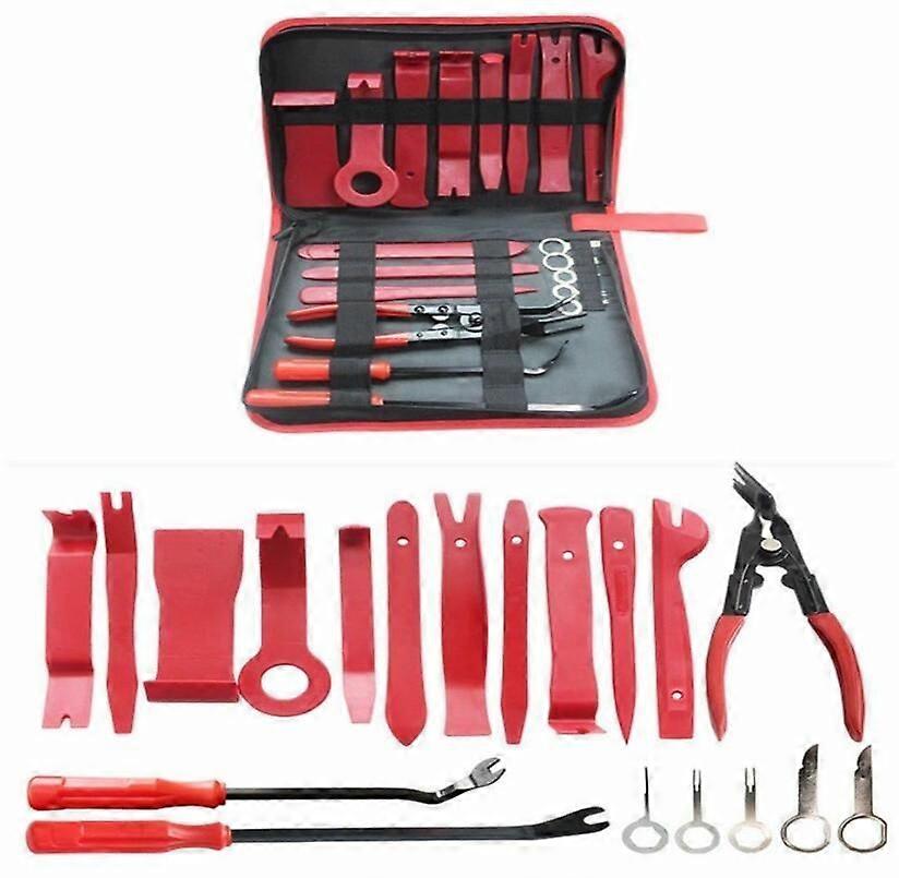 Universal 19Pcs Auto Trim Removal Tool Kit Car Audio Panel Fastener Remover Tool