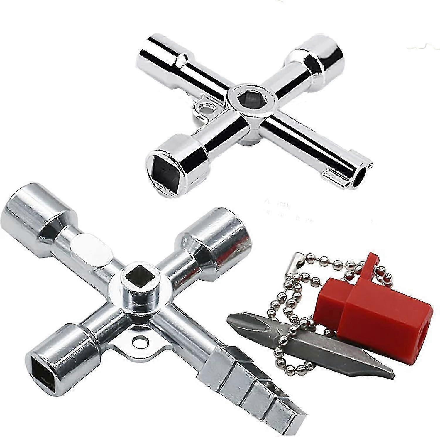 Pieces 4 Way Multifunction Key, Multifunction Utility Key, Universal Cross Key