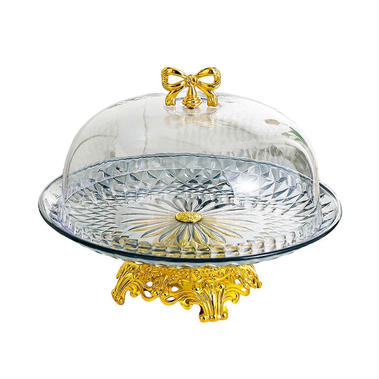 Footed Pastry Display Server Dessert Snack Serving Platter Multifunctional Round