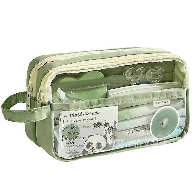 Cute Pencil Case For School Stationery Zippered Pouch Portable Organizer Multicolor Design