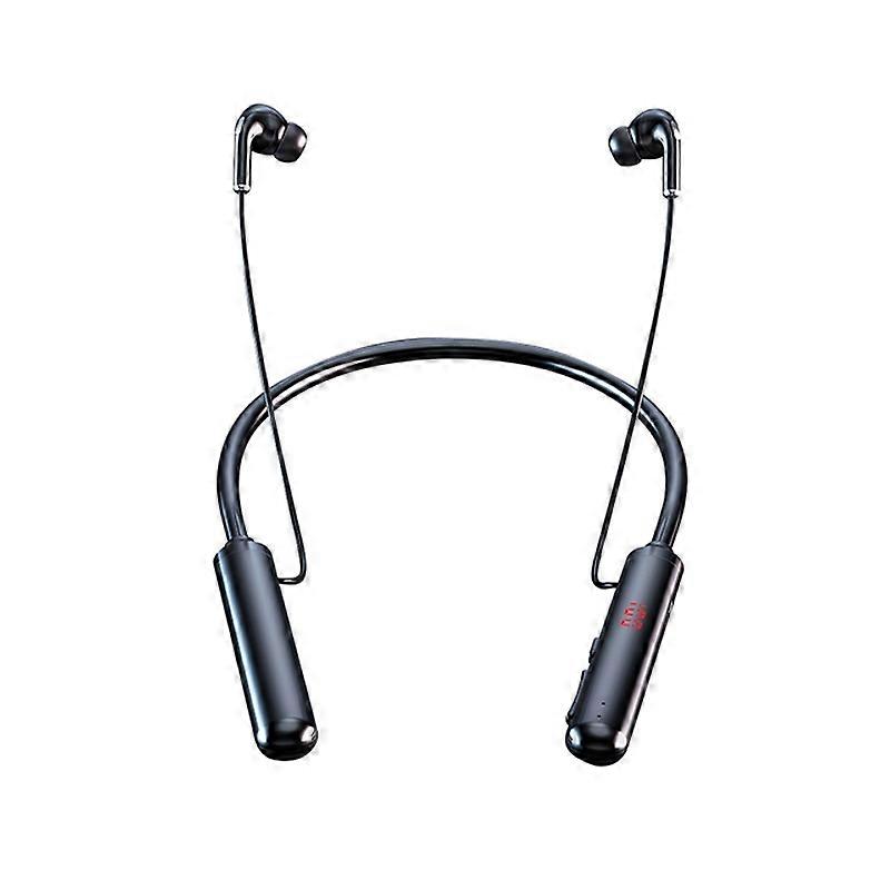 960 Neckband Magnetic Stereo Headphone with LED Display Support TF Card