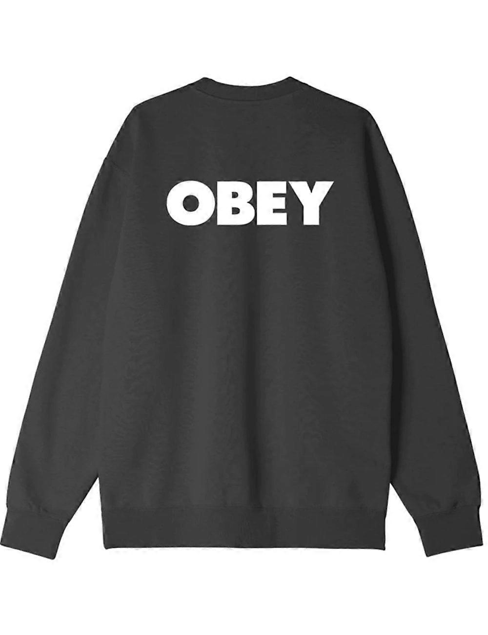 Men's Obey Clothing Bold Crew Sweat - Black