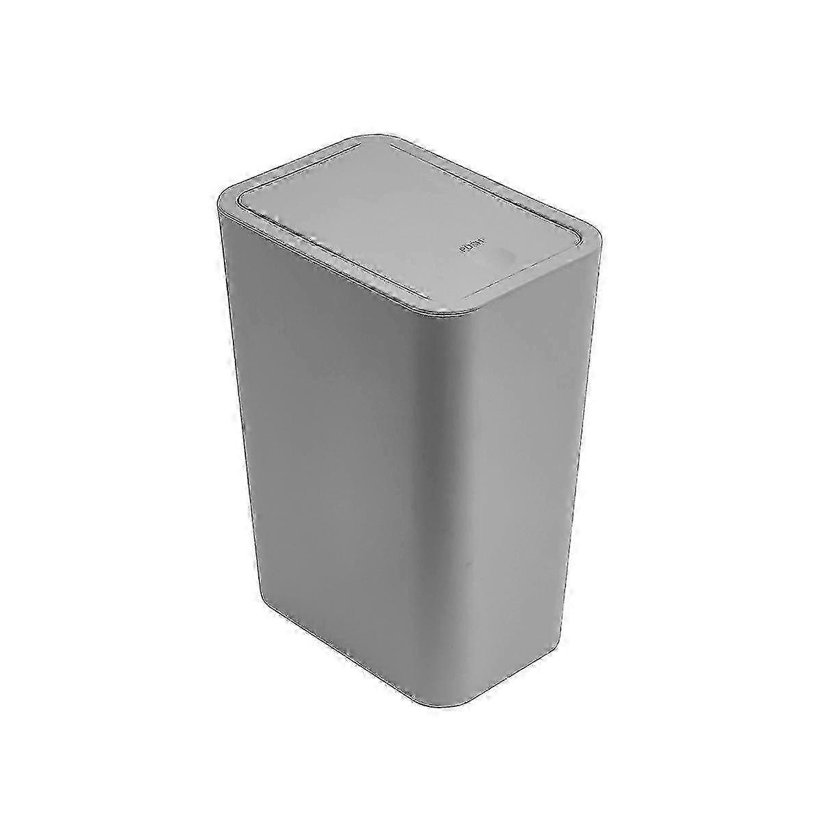 Push-Lid Square Waste Bin for Home Office, Durable Thickened Plastic Trash Can with Lid -Model