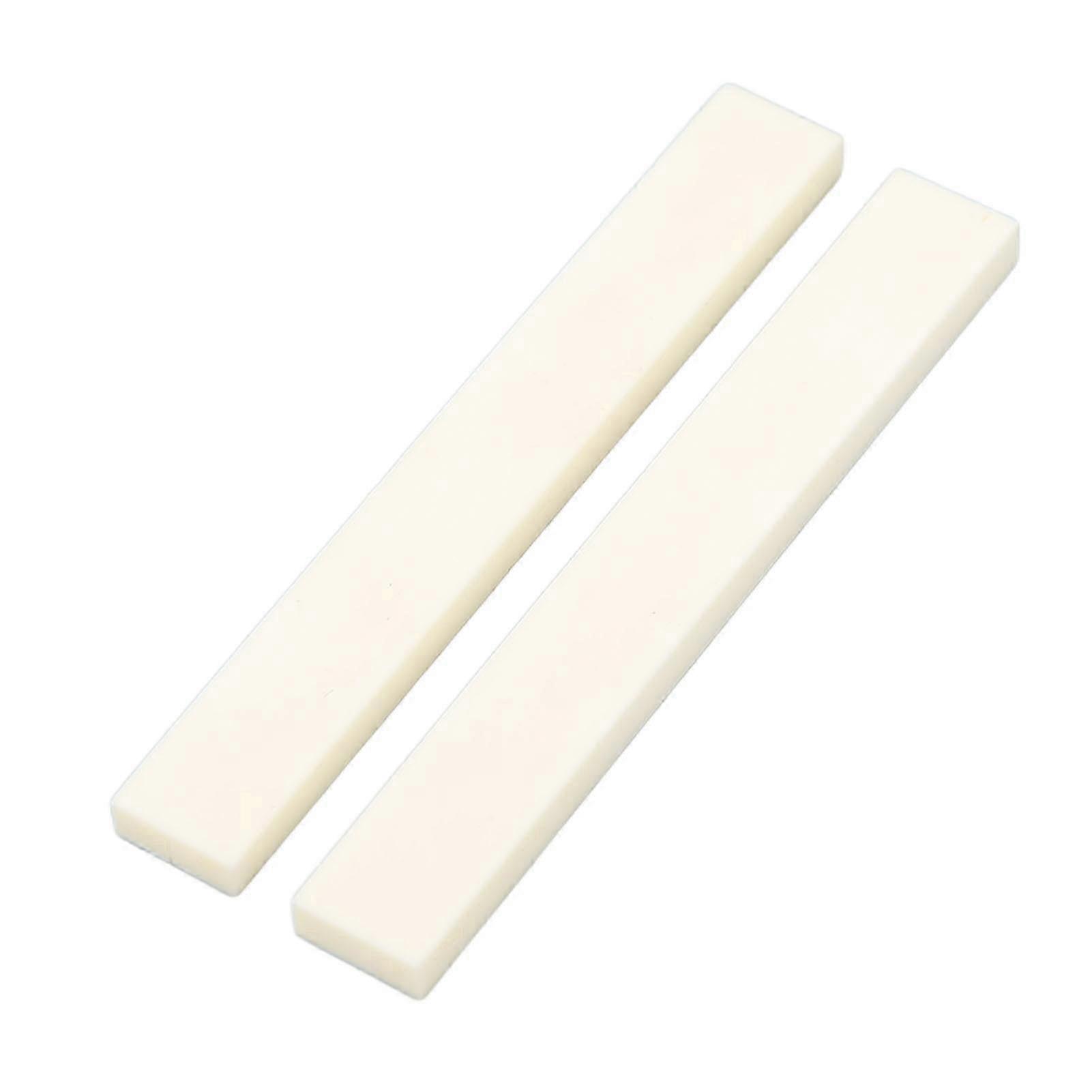 2 Pcs Guitar Nut 53mm Length Bone 4 Stringed Guitar Nut Replacement Instrument Accessory
