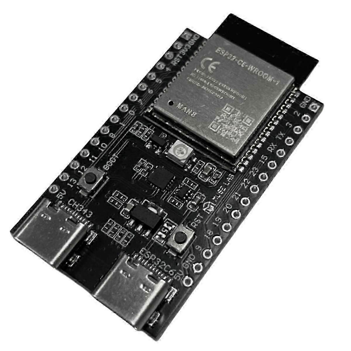 Placa de desenvolvimento ESP32-C6-N8 com Wi-Fi6, Bluetooth5, Zigbee/Thread Core, interface USB e LED multicolorido