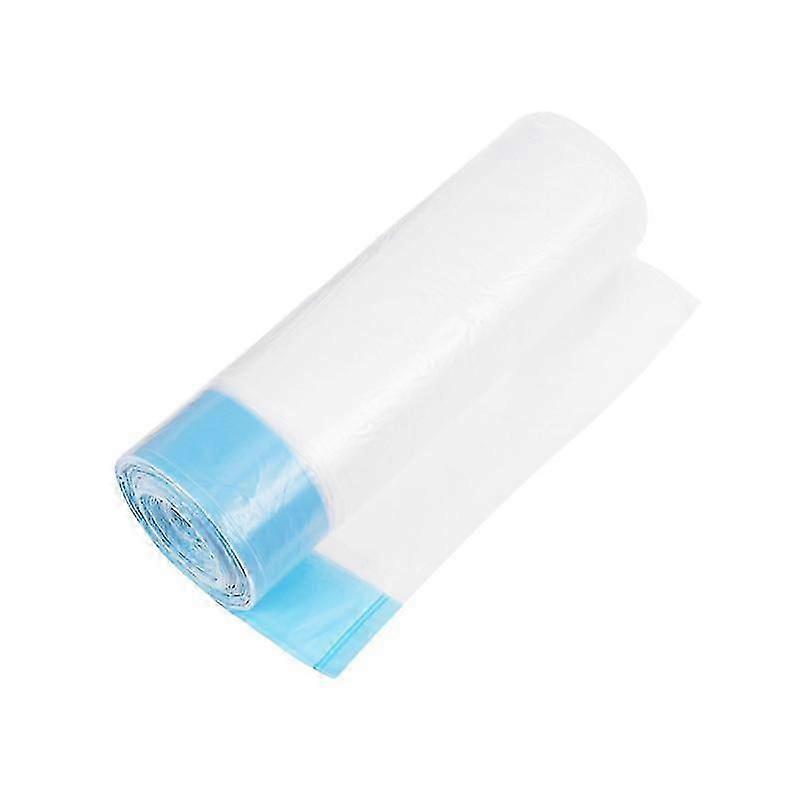 30 adet ipli kiriş çöp torbası tek kullanımlık sınıflandırılmış plastik torbalar mutfak kalınlaşmış çöp torbası saplı beyaz-İyi