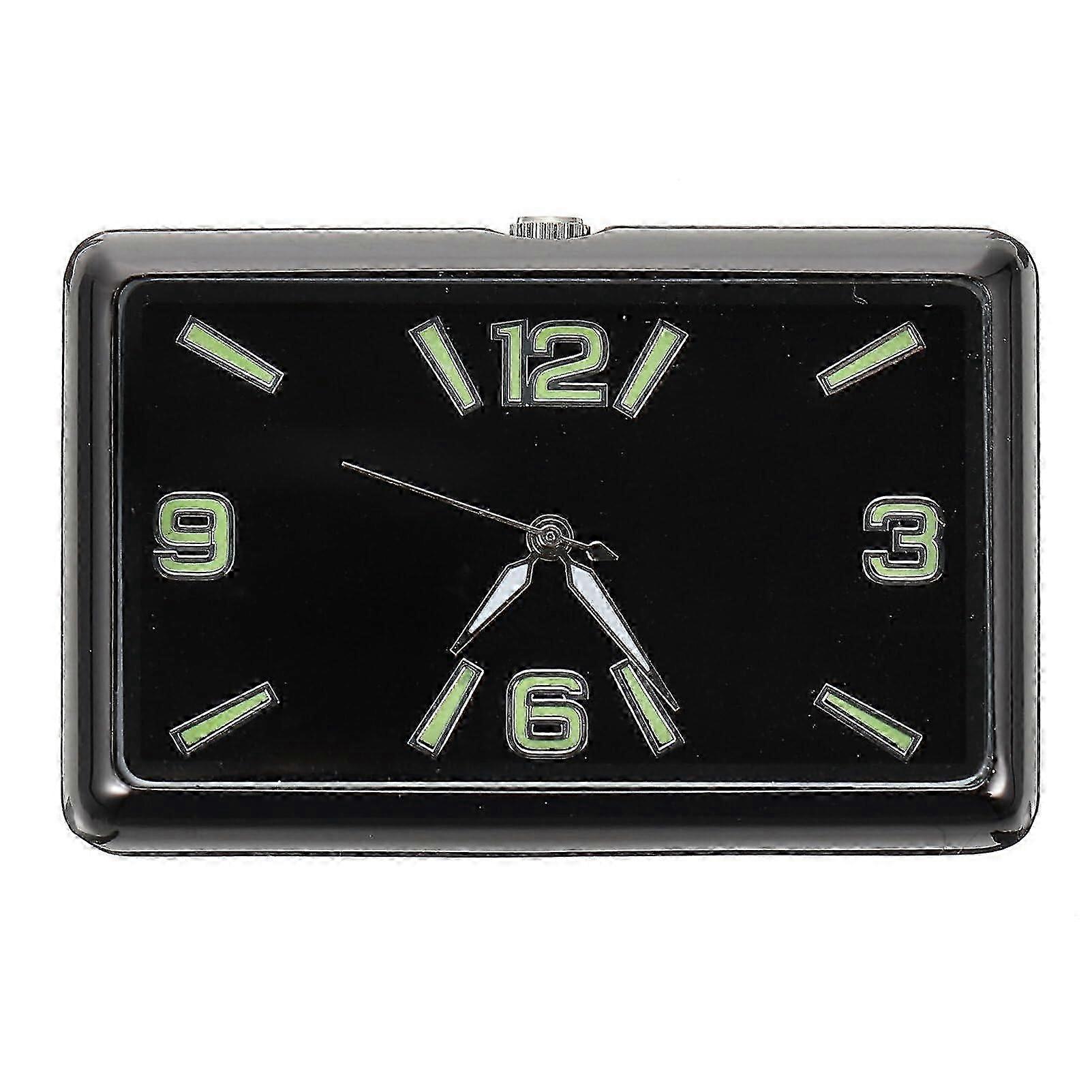 Auto Uhr Digitaluhr Auto Quadrat Uhr Armaturenbrett Mini Uhr Klein Quarz Digital weiß vertikal