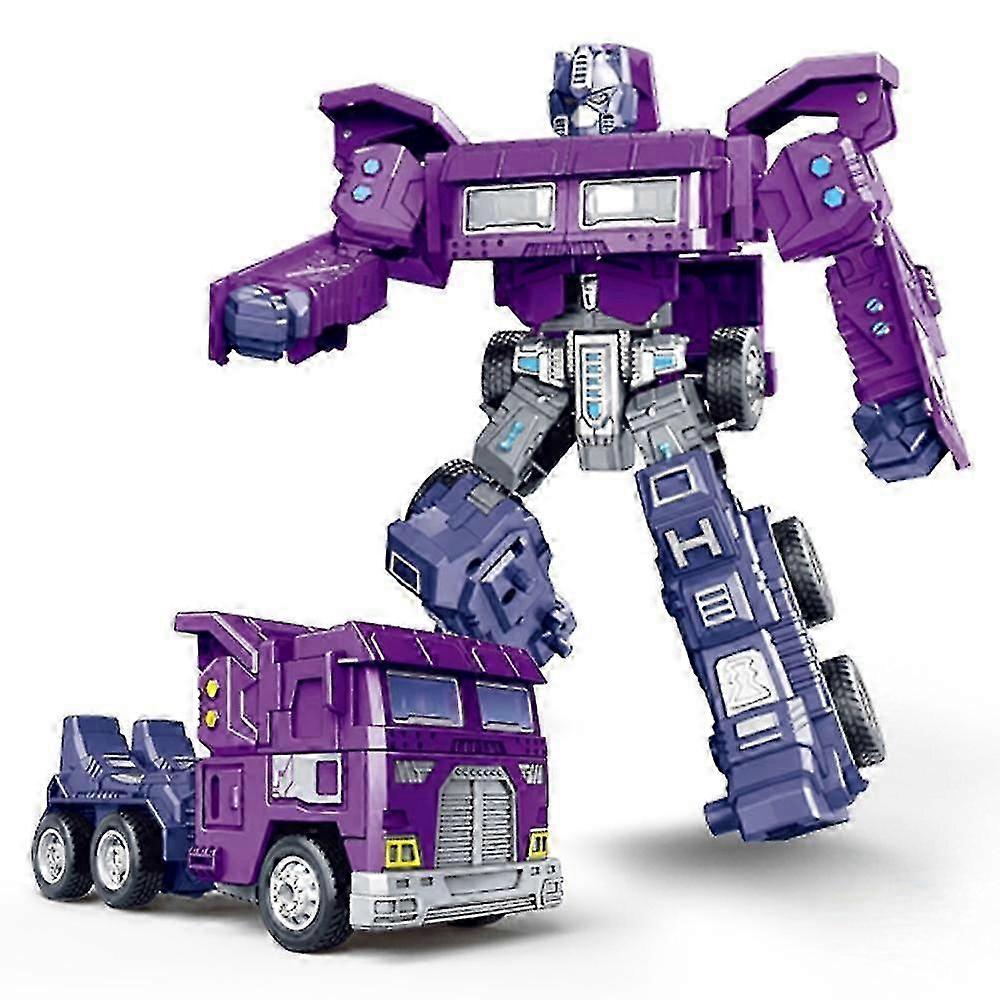 Educational Transformation Anime Robot Action Figure Friction Powered Car Toy For Kids