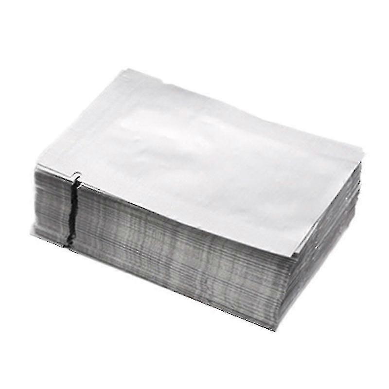 100pcs כסף פתוח עליון מיילר נייר כסף שקית אלומיניום חותם חום שקיות אחסון מזון רדיד אלומיניום שקית אטימה ואקום