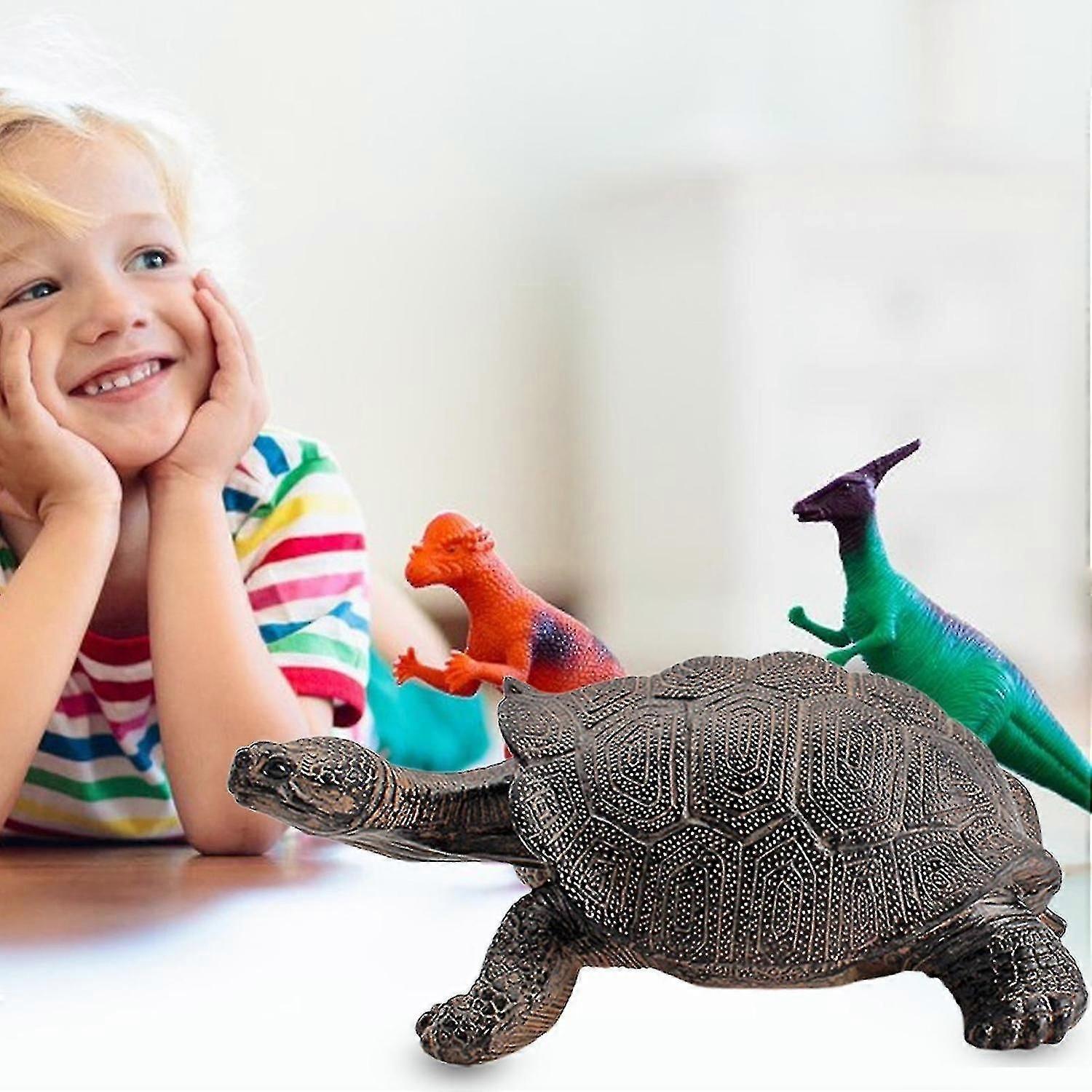 Cute Plastic Galapagos Tortoise Toy for Kids - Cognitive Animal Model