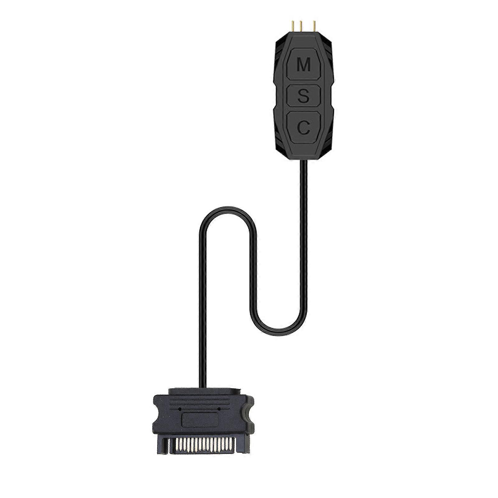 12V 4pin RGB PWM التحكم في المروحة ذكي التحكم في درجة الحرارة اللوحة الأم ل DC 5V 3pin ARGB Synchronization Controll