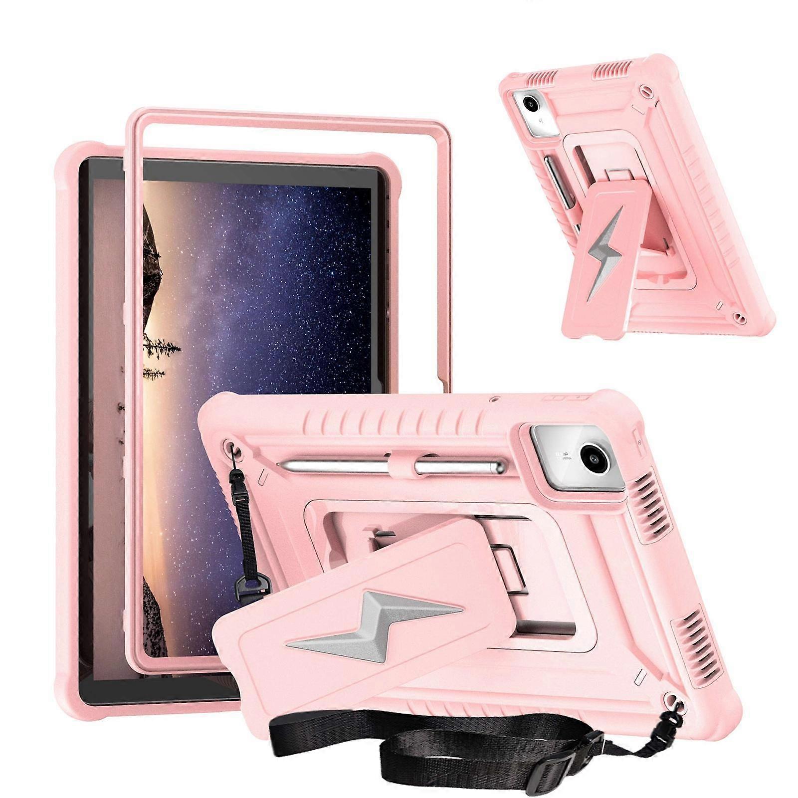 Armor Bolt Shape Holder Silicone Hybrid PC Tablet Case