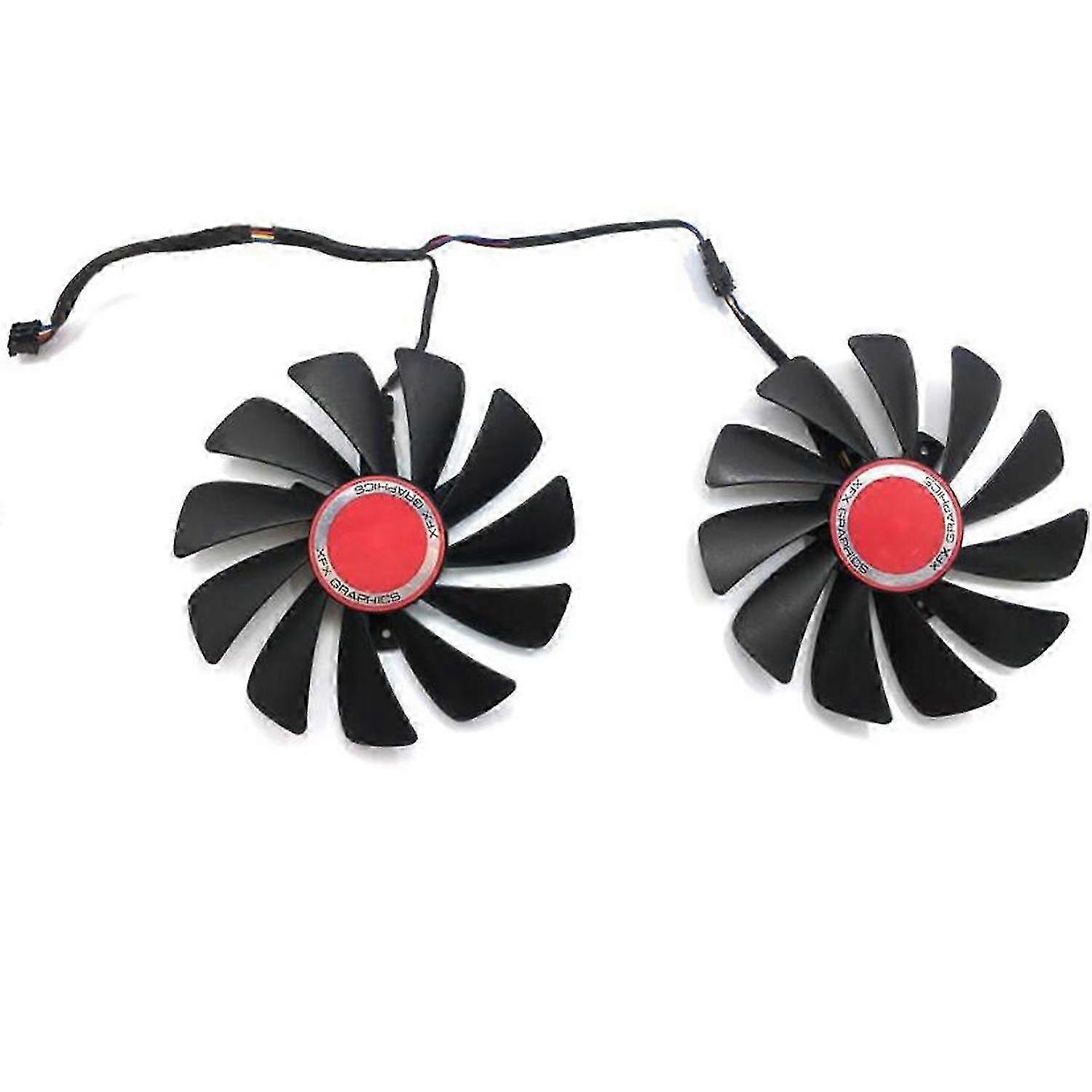2PCS 95MM Cooler Fan Replace for AMD Radeon RX 580 590, FDC10U12S9-C CF1010U12S