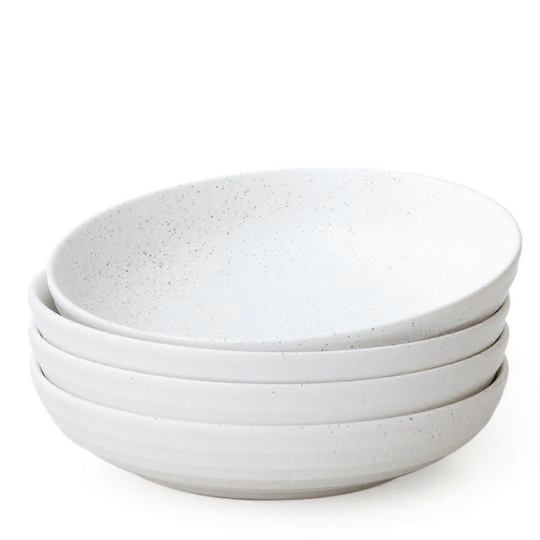 4 Set Scratch & Resistant Chip Pasta Bowls 30oz