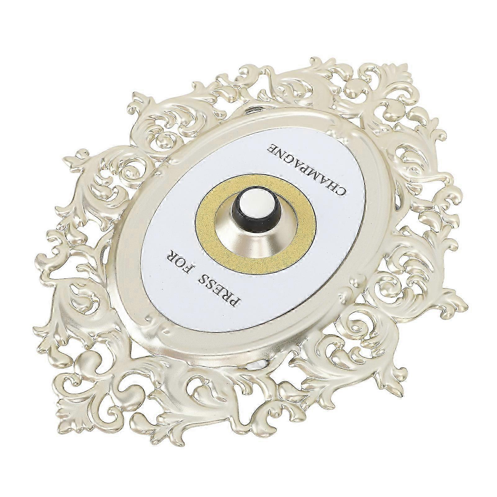 Decorative Door Bell Button Champagne Theme European Style Vintage Decor Ornamental Plaque Tw