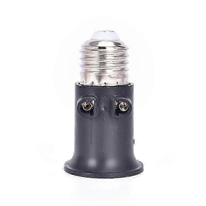 PBT Fireproof E27 Bulb Adapter Lamp Holder Base Socket Conversion with EU Plug