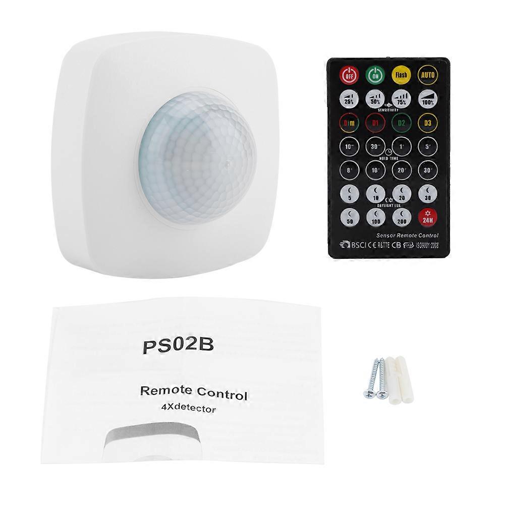 PS02B Human Body Infrared Motion Sensor Remote Control Light Switch AC220-240V