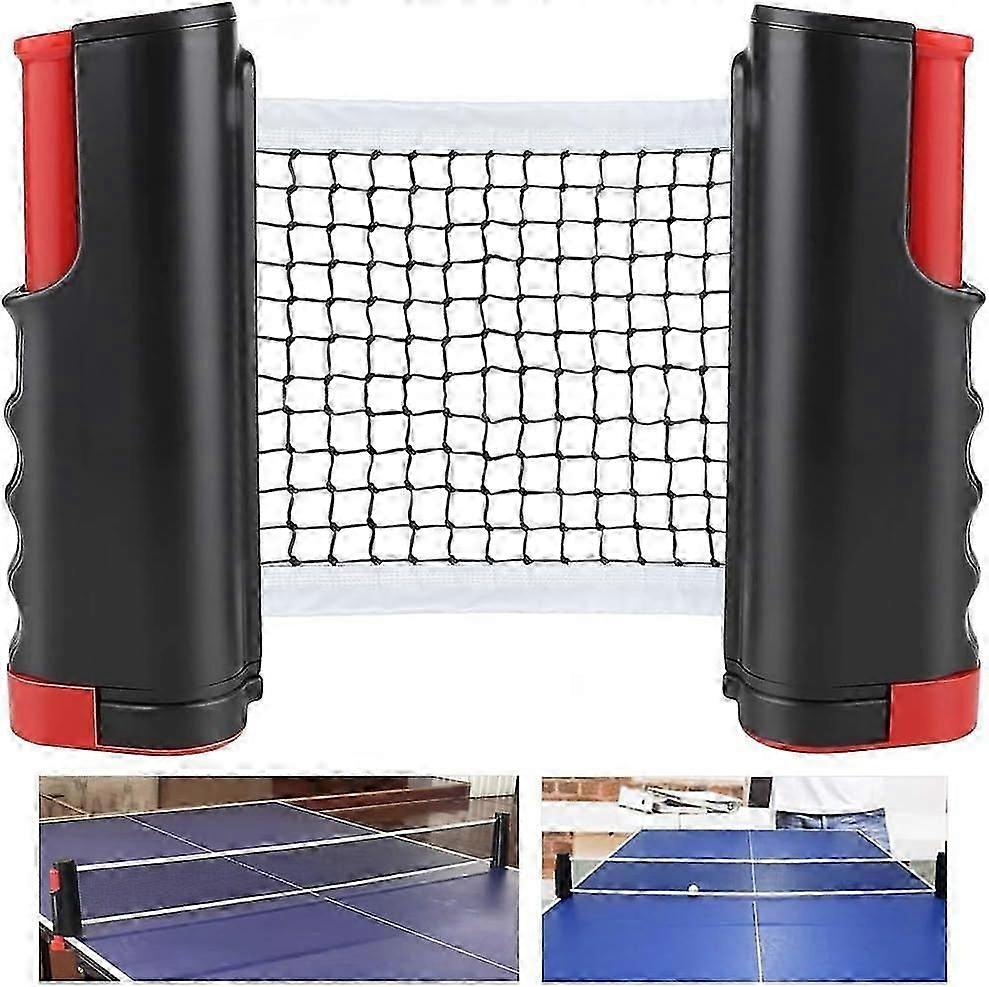 Rete da ping pong retrattile con tensione regolabile per tavoli da ping pong e sessioni di pratica