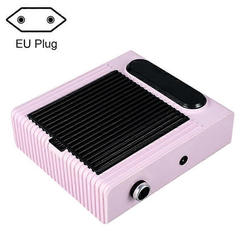 80W Adjustable Speed High Power Nail Vacuum Cleaner, Specification: EU Plug (Pink)