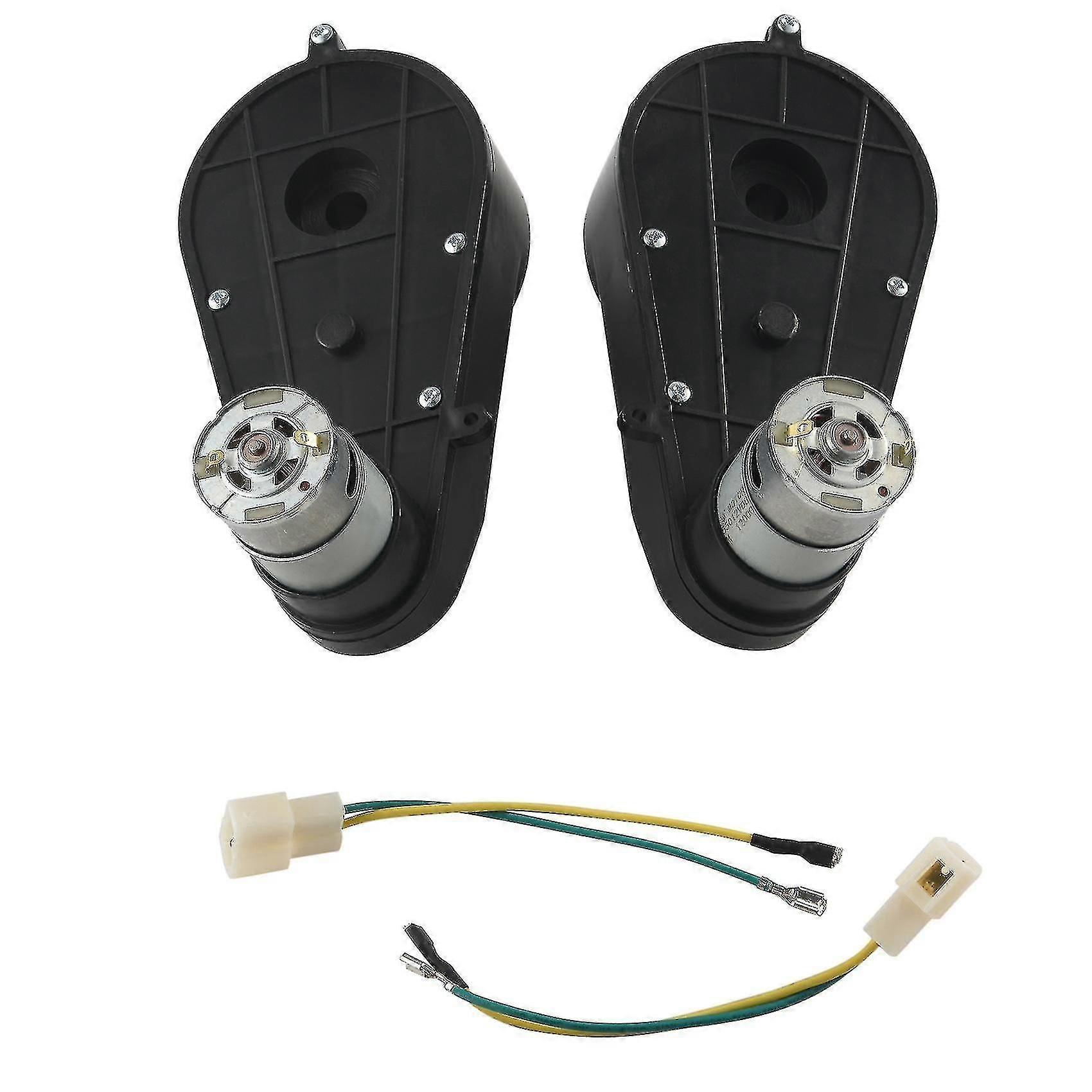 2 件 550 通用儿童电动汽车变速箱带电机,12vdc 电机带齿轮箱,儿童游乐设施