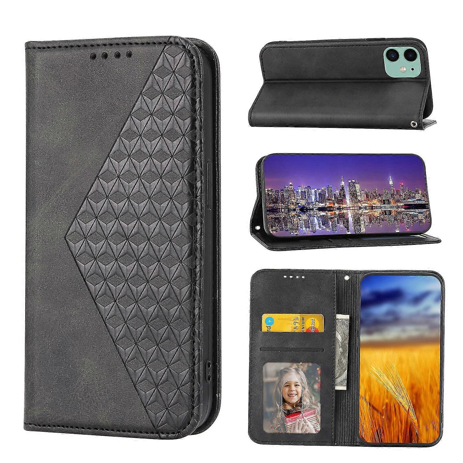 For  12 Case, Leather Wallet Flip Case With Strap