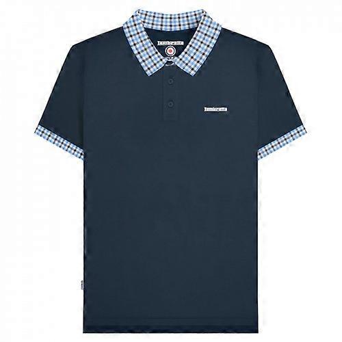 Lambretta Mens SS25 Gingham Polo Shirt